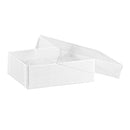 White Cotton Filled Cardboard Boxes - 3 1-2" x 3 1-2" x 2"
