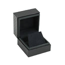 Textured Leatherette Single Earring Box with Suede Interior