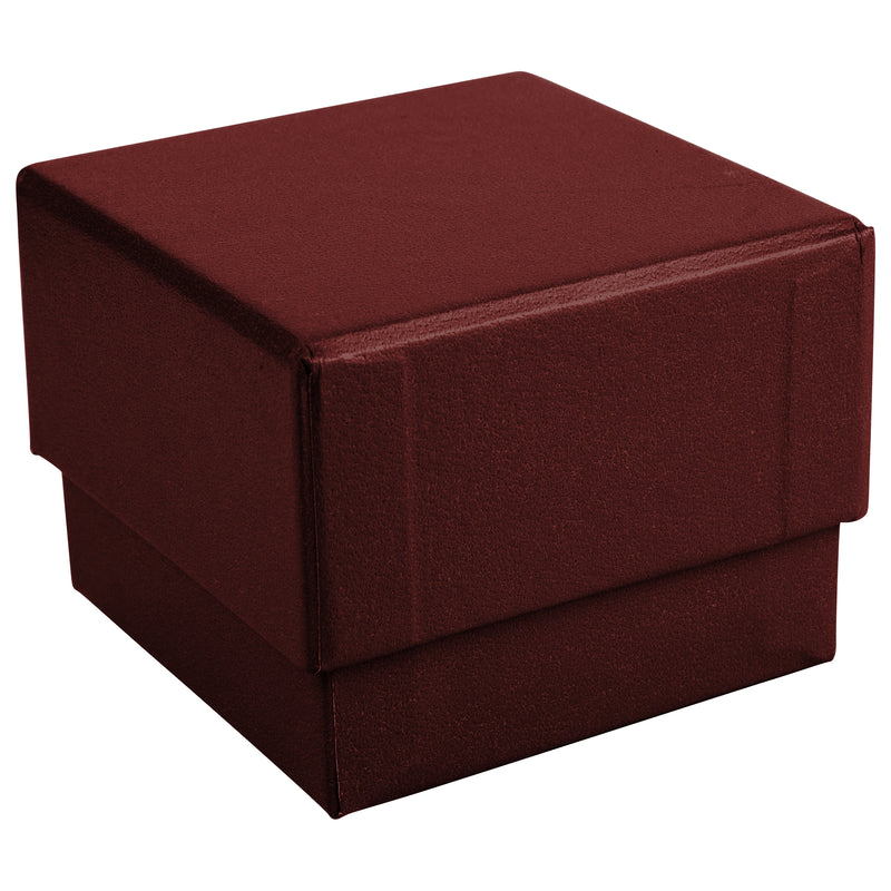 Suede Single Earring Box with Matching Suede Interior