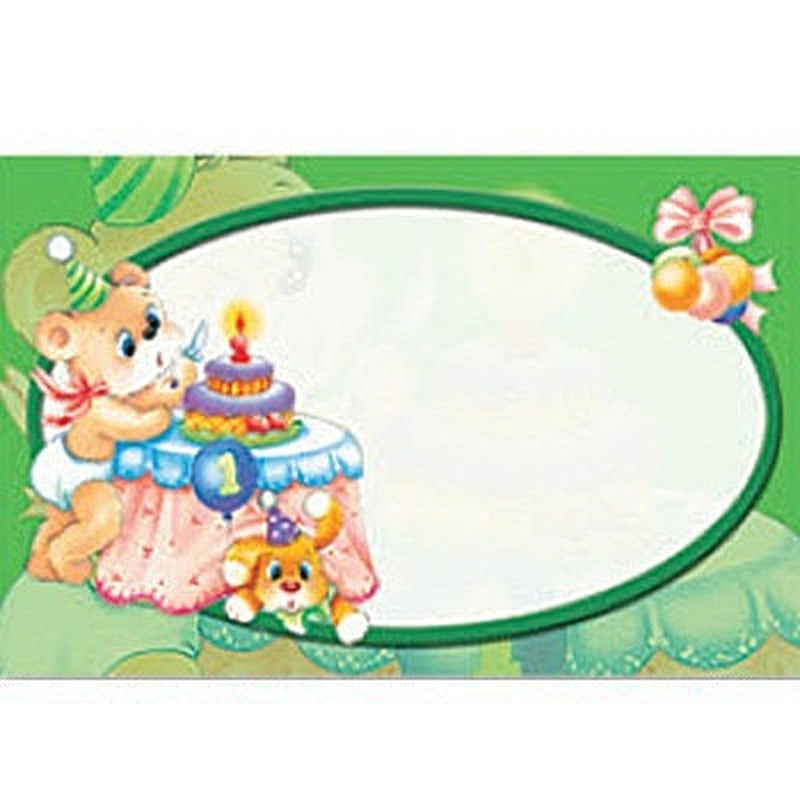 Baby Birthday Cake Gift Tag - 3.5" X 2"