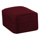 Leatherette French Clip Earring Box with Matching Interior