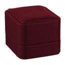 Leatherette Single Earring Box with Matching Interior