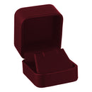 Leatherette Single Earring Box with Matching Interior