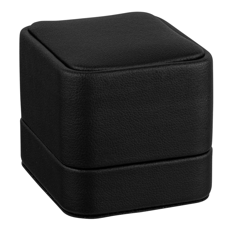 Leatherette Single Ring Box with Matching Interior