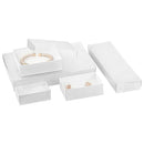 White Cotton Filled Cardboard Boxes - 3 1-2" x 3 1-2" x 2"