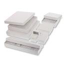 White Cotton Filled Cardboard Boxes - 3 1-2" x 3 1-2" x 2"
