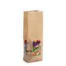 Kraft Bag with Polypropylene Window and Square Bottom