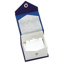 Textured Paper Covered Single Earring Box with White Insert