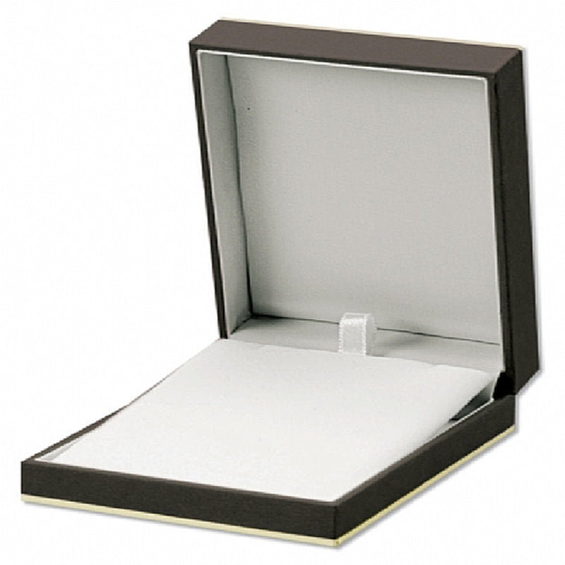 Paper Covered Large Pendant Box with Fine Contrasting Rim