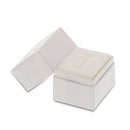 White Cotton Filled Cardboard Boxes - 3 1-2" x 3 1-2" x 2"