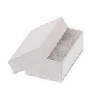 White Cotton Filled Cardboard Boxes - 3 1-2" x 3 1-2" x 2"