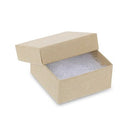 Kraft Cotton Filled Cardboard Boxes - 3 1-2" x 3 1-2" x 2"