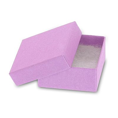 Cotton Filled Cardboard Ring or Earring Box