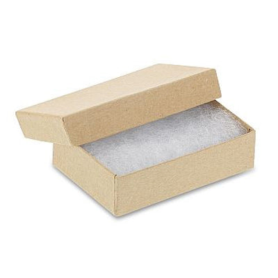 Kraft Cotton Filled Cardboard Boxes - 3 1-2" x 3 1-2" x 2"