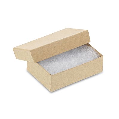 Kraft Cotton Filled Cardboard Boxes - 3 1-2" x 3 1-2" x 2"