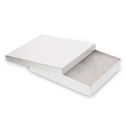 White Cotton Filled Cardboard Boxes