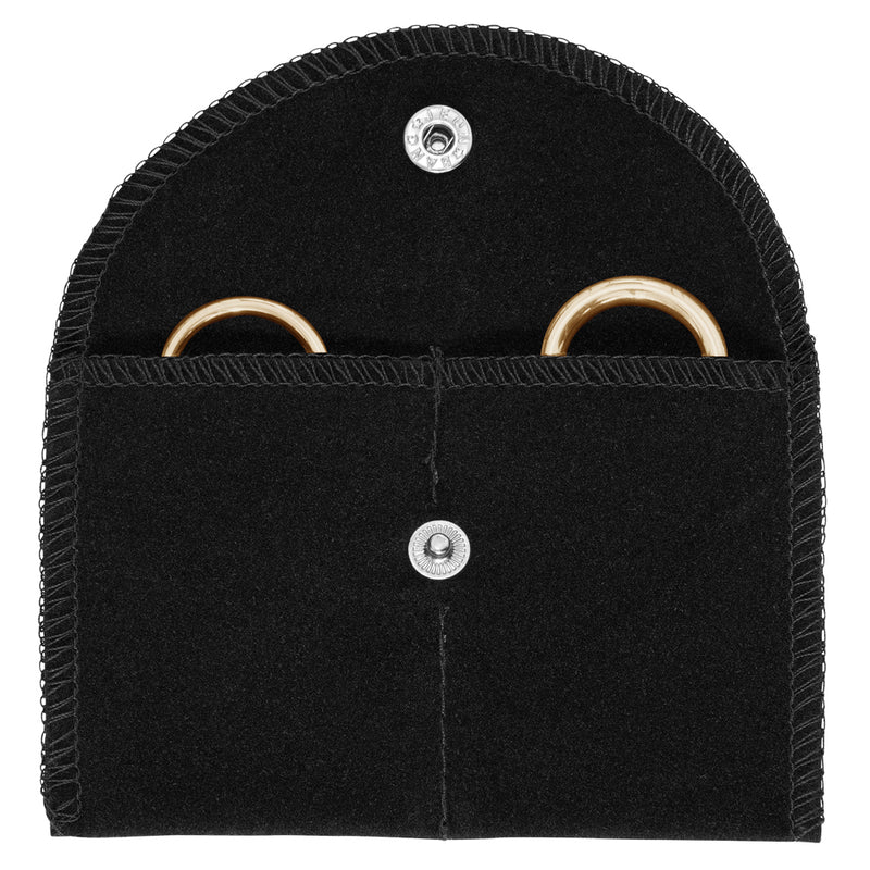 Velour Pouches with Side-by-Side Pocket