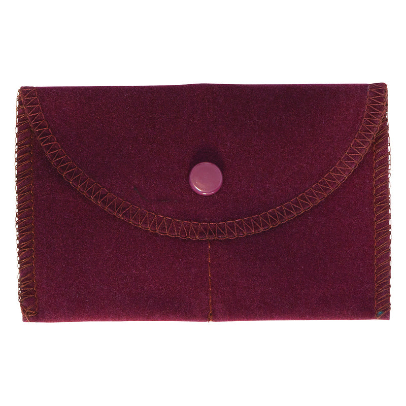 Velour Pouches with Side-by-Side Pocket