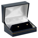 Paper Covered Large Cufflink Box with Gold Accent