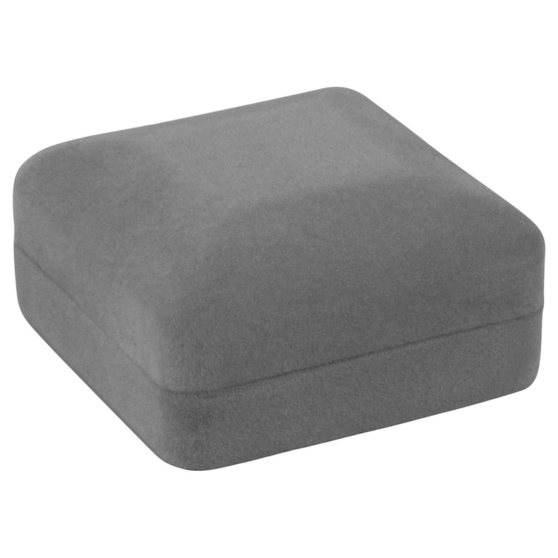 Velour Cufflink Box with White Sleeve