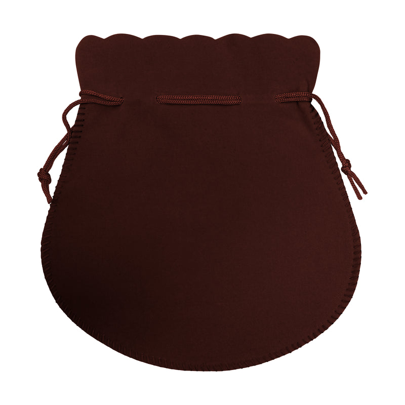 Round Suedine Pouch