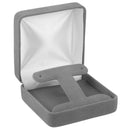 Velour French Clip Earring Box with White Sleeve
