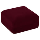 Velour French Clip Earring Box with White Sleeve