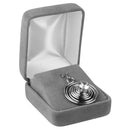 Velour Charm Box with White Sleeve