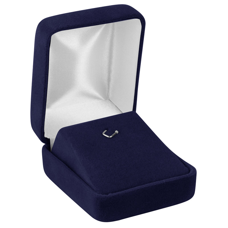 Velour Charm Box with White Sleeve