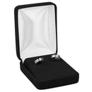 Velour Hoop Earring Box with White Sleeve