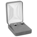 Velour Hoop Earring Box with White Sleeve