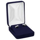 Velour Hoop Earring Box with White Sleeve