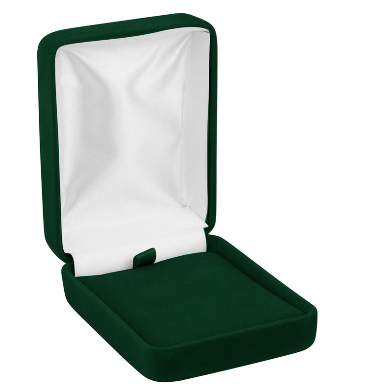 Velour Pendant Box with White Sleeve