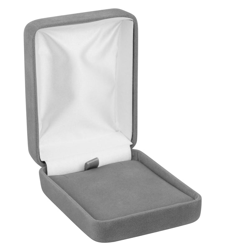 Velour Pendant Box with White Sleeve