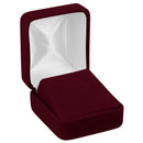 Velour Single Earring Box with White Sleeve