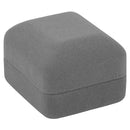 Velour Single Ring Box with White Sleeve