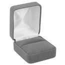 Velour Single Ring Box with White Sleeve