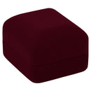 Velour Single Ring Box with White Sleeve