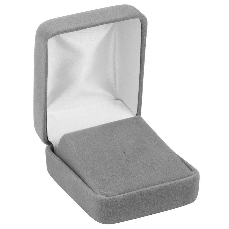 Velour Tie Tac Box with White Sleeve