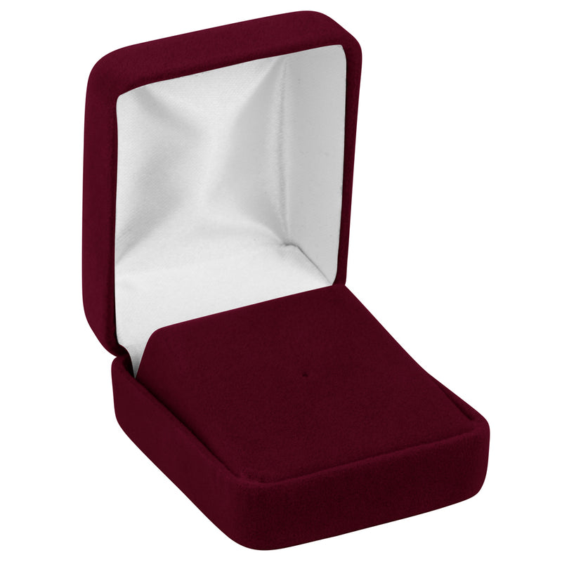 Velour Tie Tac Box with White Sleeve