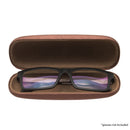 Hard Shell Brushed Eyeglass Case