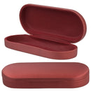 Large Brushed PU EZ-Grip Opening Eyeglass Case
