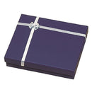 Paper Covered Pearl Box with Silver Bow and Foam Insert