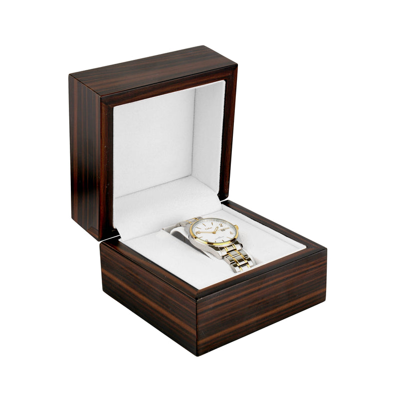 Brown Zebra Wood Watch or Bracelet Box