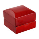 High Shine Mahogany Color Wooden Single Ring Box