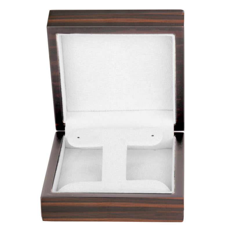 Brown Zebra Wood French Clip Box