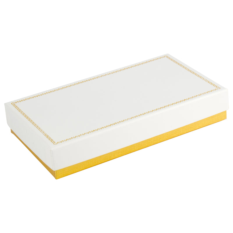 Two-tone Paper Pearl Box with Gold Accent