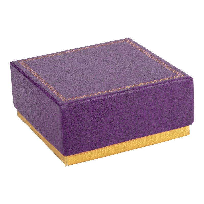 Two-tone Paper Pendant Box with Gold Accent