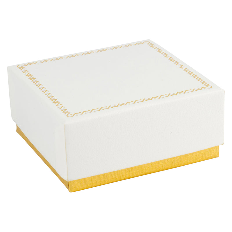 Two-tone Paper Pendant Box with Gold Accent