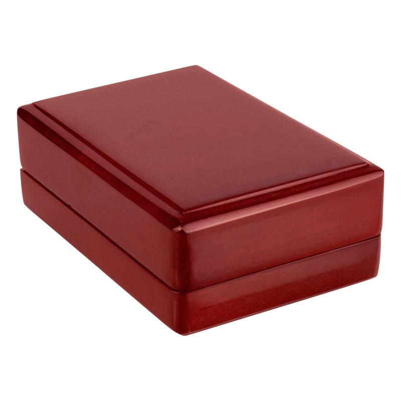 Wooden Pendant Box with Suede Insert